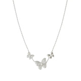 Nomination Sweetmadame Necklace, Butterflies with Cubic Zirconia, Sterling Silver