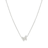 Nomination Sweetmadame Necklace, Butterfly with Cubic Zirconia, Sterling Silver