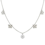 Nomination Sweetmadame Necklace, Flowers & Butterflies Mix, Sterling Silver