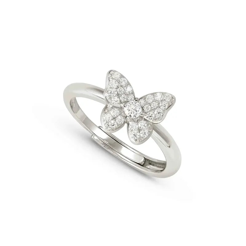 Nomination Sweetmadame Ring, Butterfly & Cubic Zirconia, Sterling Silver