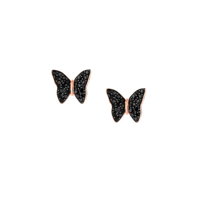 Nomination Sweetrock Earrings, Butterfly, Rose Gold