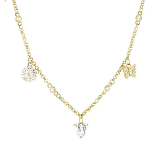 Nomination Sweetrock Gold Necklace with Cubic Zirconia