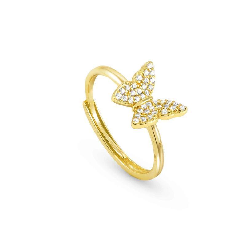 Nomination Sweetrock Gold Ring with Cubic Zirconia