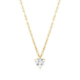 Nomination Sweetrock Necklace, Heart, Cubic Zirconia, Gold