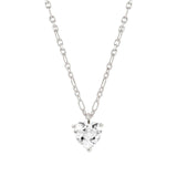 Nomination Sweetrock Necklace, Heart, Cubic Zirconia, Sterling Silver