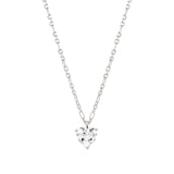 Nomination Sweetrock Necklace, Heart, Cubic Zirconia, Sterling Silver