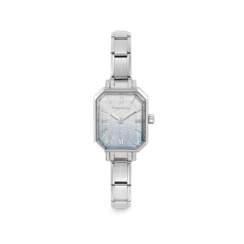 Nomination Time Paris Fade Glitter Light Blue-Silver Dial Watch