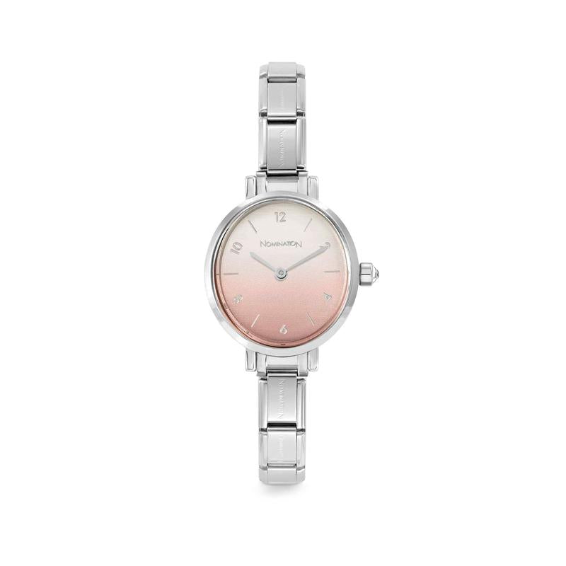Nomination Time Paris Fade Pastel Pink Dial Watch