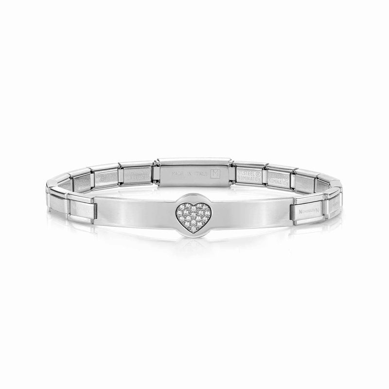 Nomination Trendsetter Bracelet, Heart, Silver