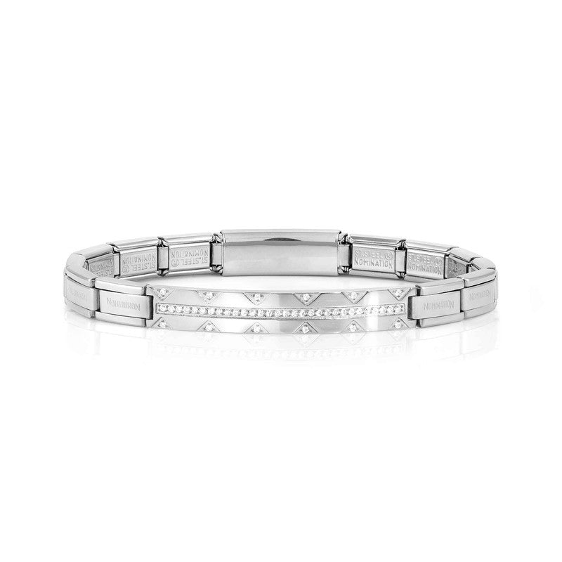 Nomination Trendsetter New York Bracelet, White Stones