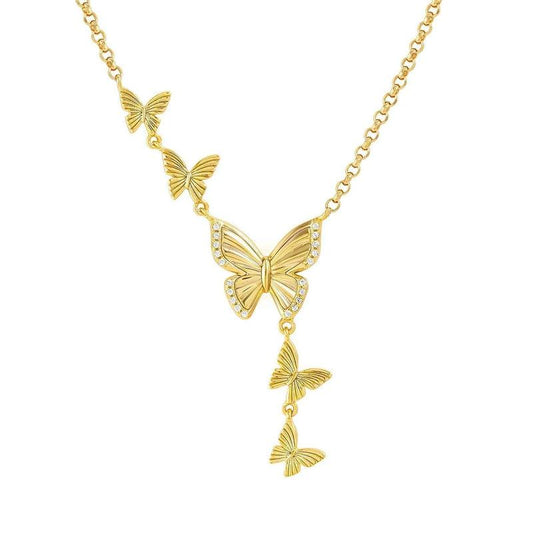 Nomination Truejoy Necklace with Etched Butterflies