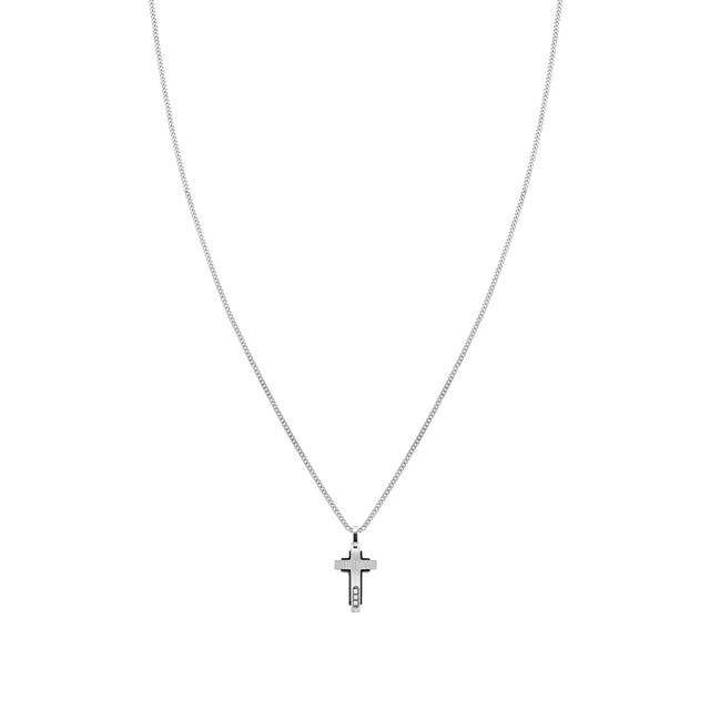 Nomination Virtus Code Cross Necklace Steel