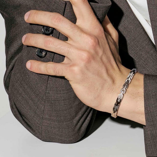 Nomination Virtus Code Steel Bracelet with Diamonds
