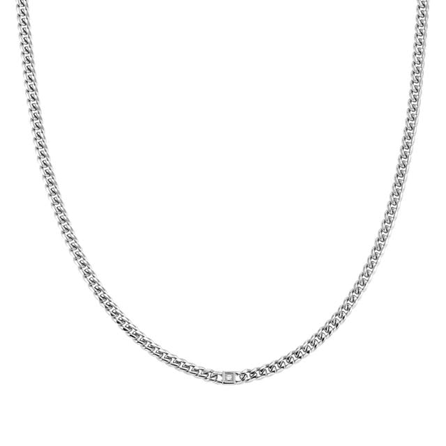 Nomination Virtus Code Steel Chain Necklace Diamond