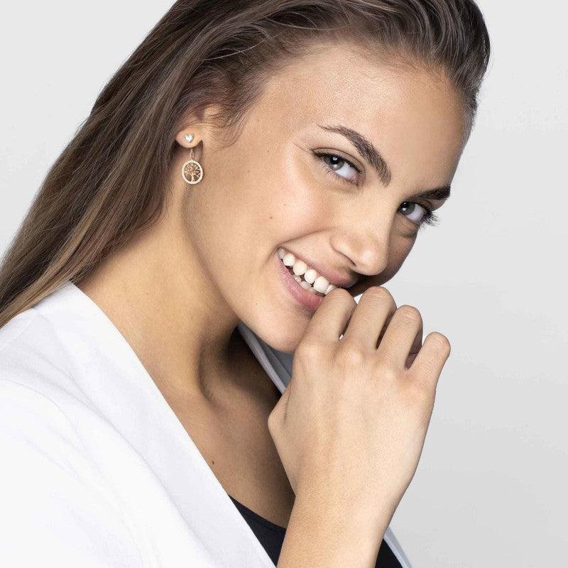 Nomination Vita Earrings, Mother Of Pearl Hearts, Silver