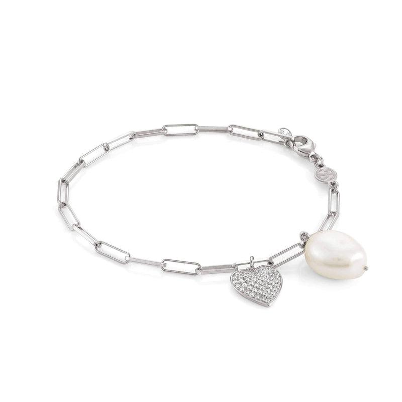 Nomination White Dream Bracelet, Heart, Pearl, Silver