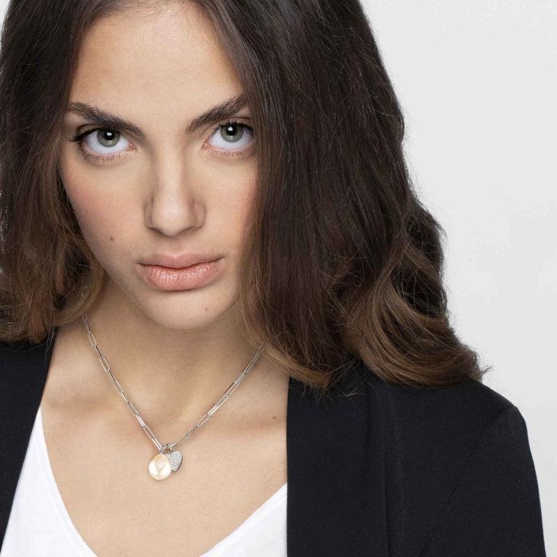 Nomination White Dream Necklace with Four-Leaf Clover