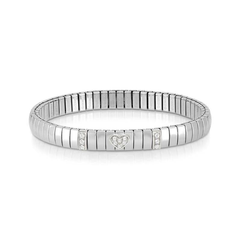 Nomination XTE Steel Silver Bracelet with Cubic Zirconia Heart