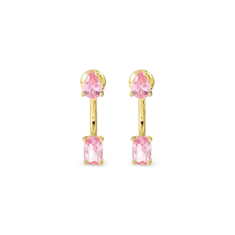 Nomination Yellow Gold Ear Jackets with Sparking Cubic Zirconia
