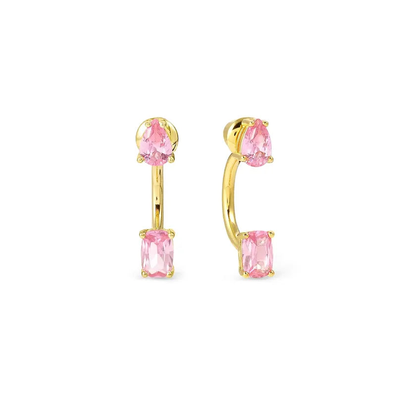 Nomination Yellow Gold Ear Jackets with Sparking Cubic Zirconia