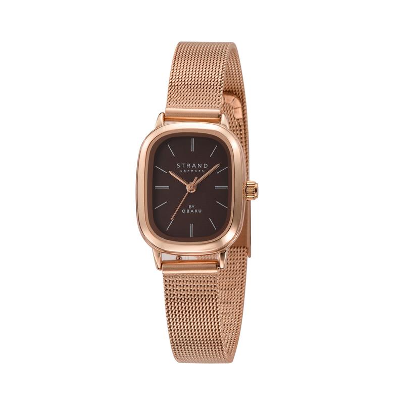 Obaku Bavaro - Brown Dial Rose Gold Ladies Watch S755LXVNMN