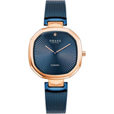 Obaku Brilliant - Ocean Blue Dial Blue Mesh Strap Lds V277LXVLML