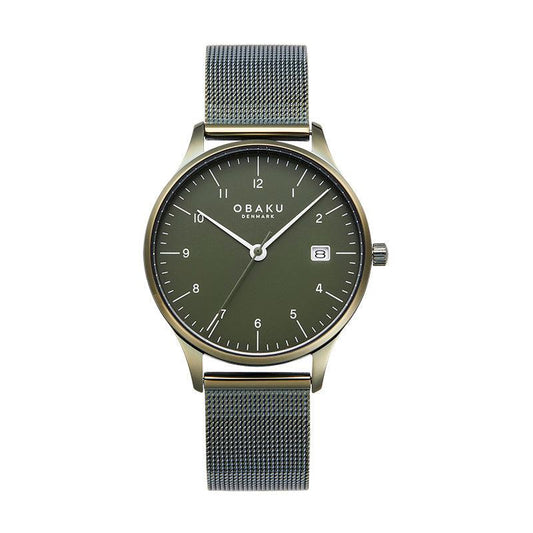 Obaku Chia Lille Leaf - Green Dial Ladies Watch V298LDEEME