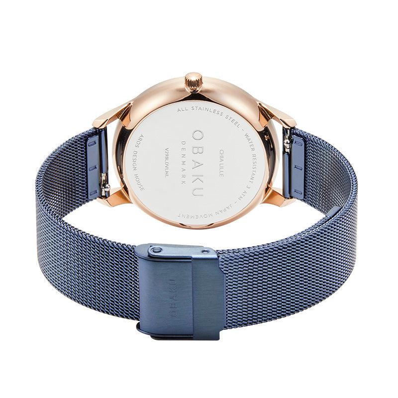 Obaku Chia Lille Ocean - Blue Dial Ladies Watch V298LDVLML