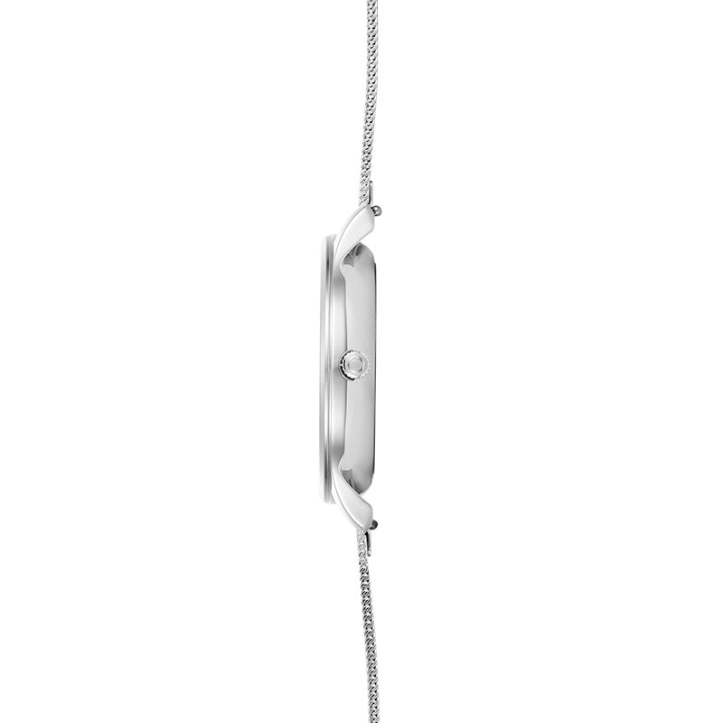 Obaku Chia Lille Steel - White Dial Ladies Watch V298LDCWMC