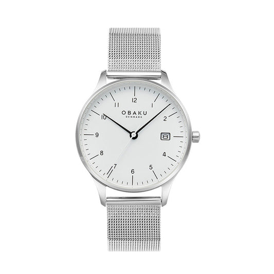 Obaku Chia Lille Steel - White Dial Ladies Watch V298LDCWMC