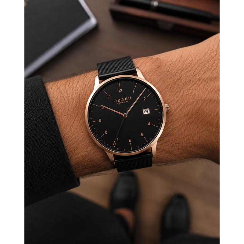 Obaku Chia-Night V298GDVBMB Men's Watch