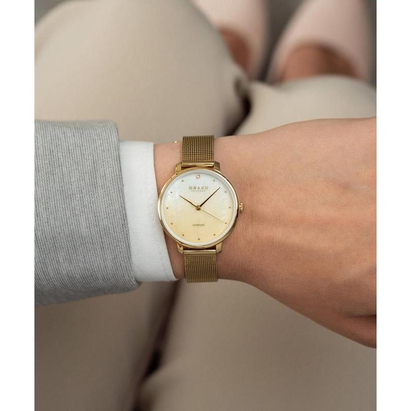 Obaku Denmark Diamond 30mm Women's Watch