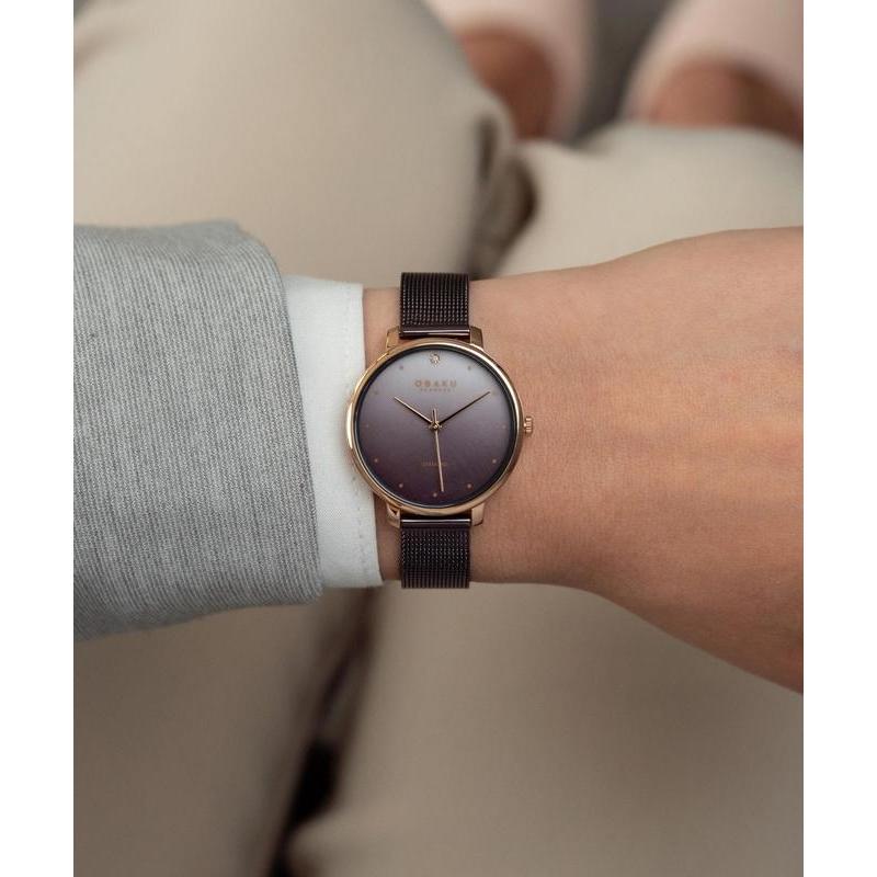 Obaku Denmark Diamond 30mm Women's Watch