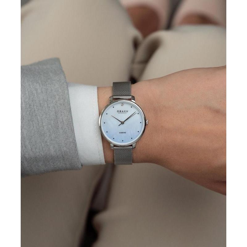 Obaku Denmark Diamond 30mm Women's Watch