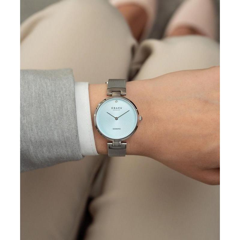 Obaku Denmark Diamond 32mm Women's Watch