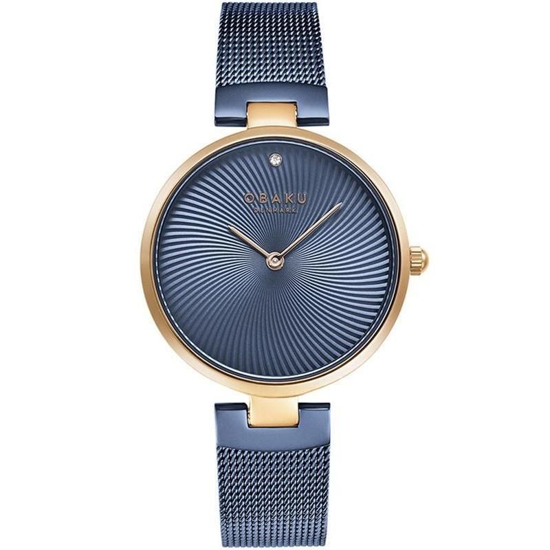Obaku Diamant Ocean Blue 32mm Watch - V256LXVLML
