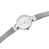 Obaku Diamant Petite Steel White 24mm Watch - V256SXCIMC
