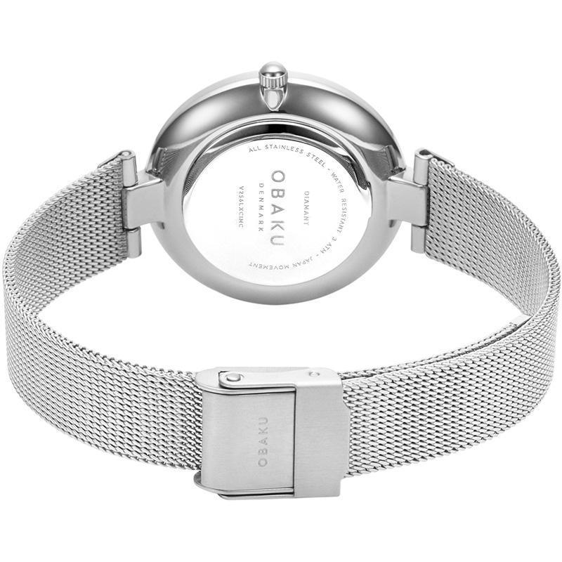 Obaku Diamant Steel White 32mm Watch - V256LXCIMC