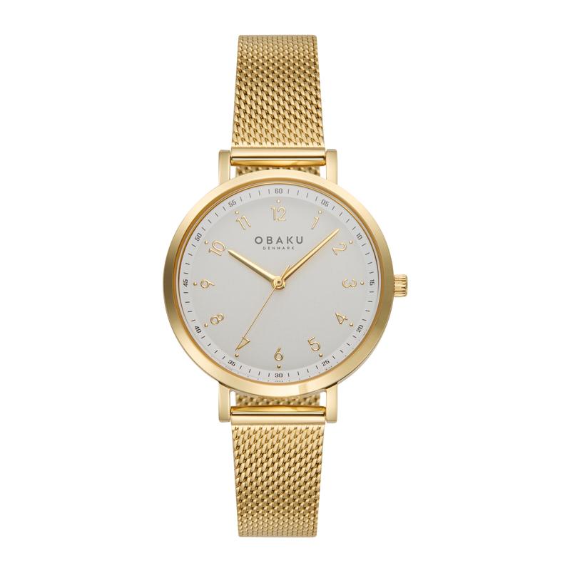 Obaku Dugfrisk Gold V325LXGWMG Women's Watch