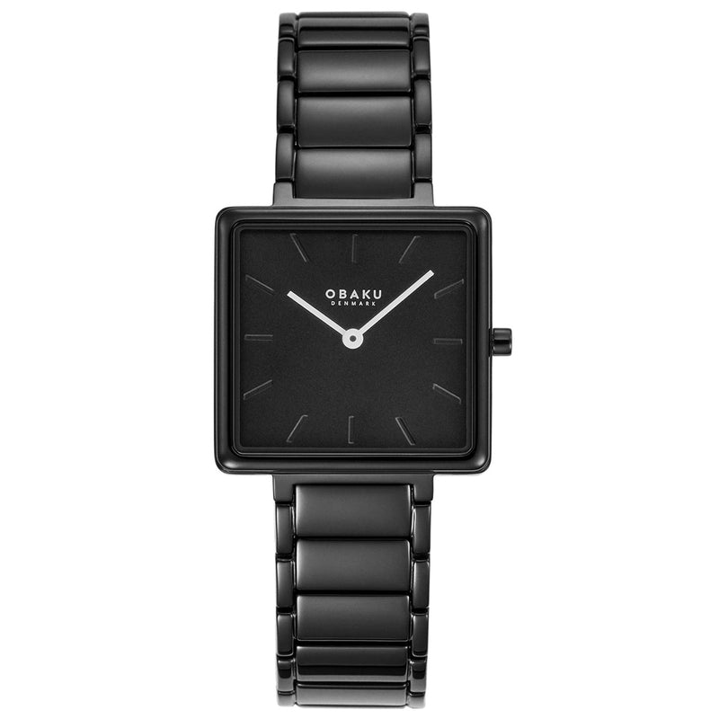Obaku Firkant-Dark Dress Watch V259LXBBSB
