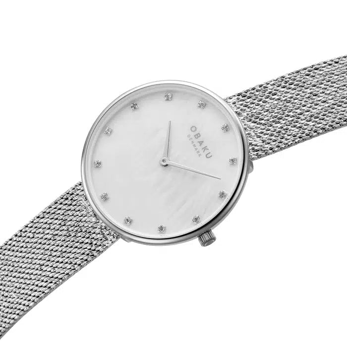 Obaku Glans Steels Steel 36mm Watch - V288LXCWHC