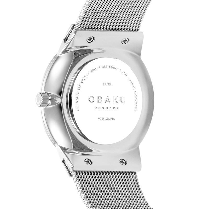 Obaku Land Steel White 32mm Watch - V255LXCIMC