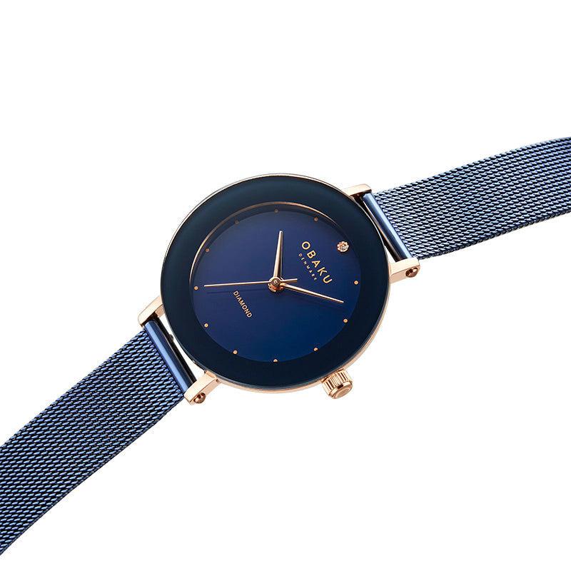 Obaku Lilje Ocean - Blue Dial Ladies Watch V299LXVLML-EJBVL