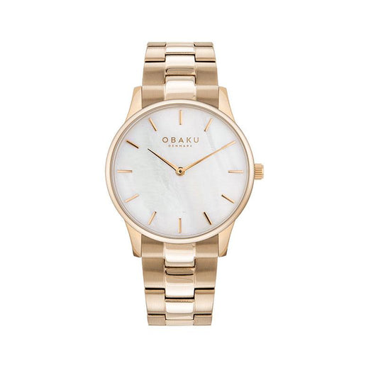 Obaku Lyng Lille Cider White 35mm Watch - V247LXGWSG