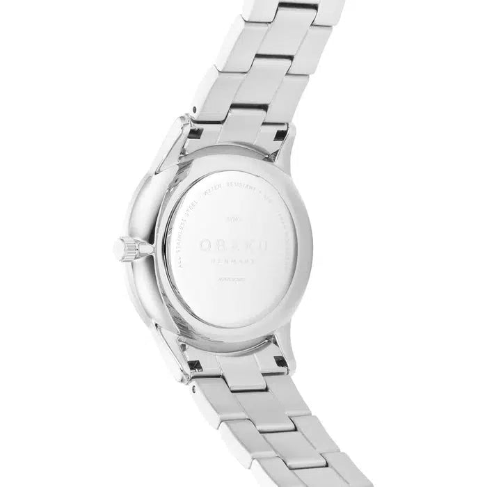 Obaku Lyng Lille Steel White 35mm Watch - V247LXCWSC