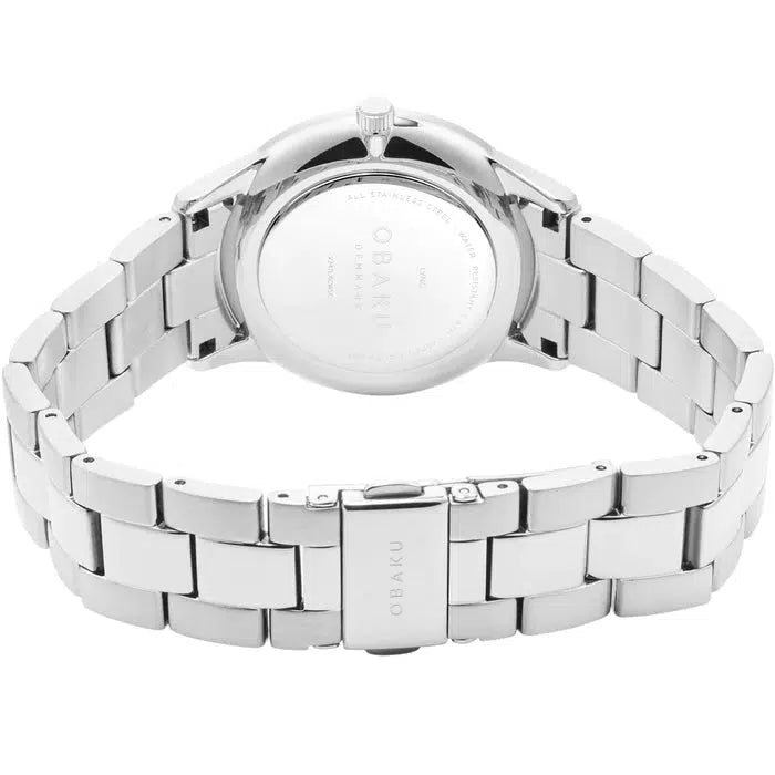 Obaku Lyng Lille Steel White 35mm Watch - V247LXCWSC