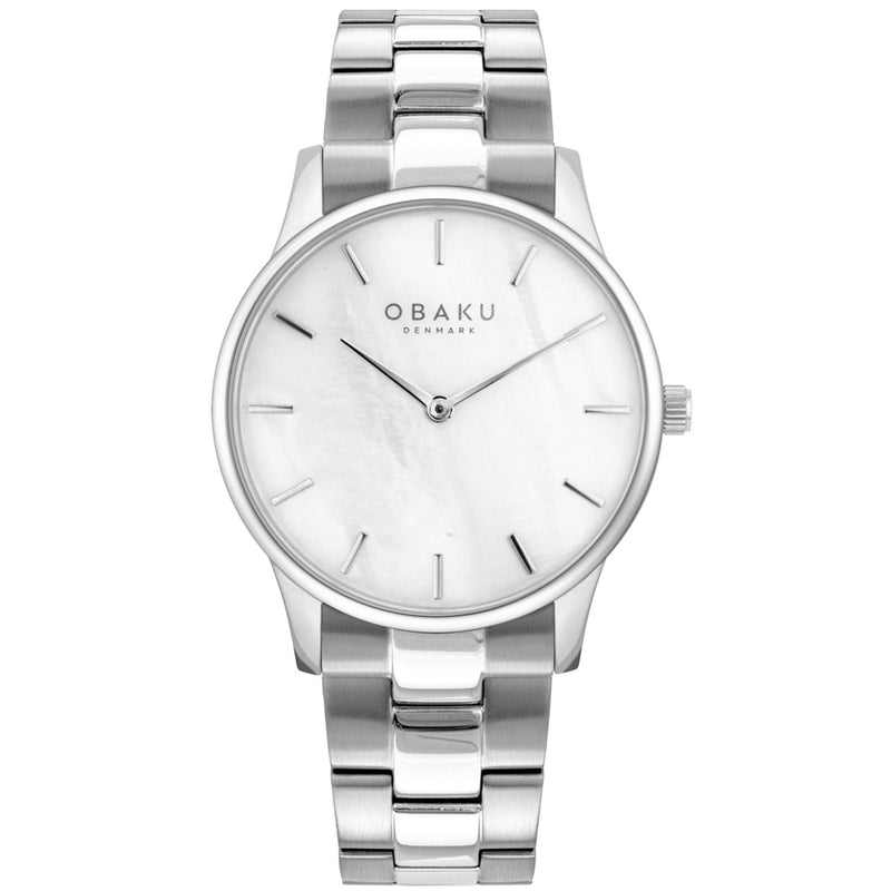 Obaku Lyng Lille Steel White 35mm Watch - V247LXCWSC