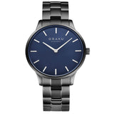 Obaku Lyng-Phantom Blue Dial Ip Gun Metal Strap V247GXULSU