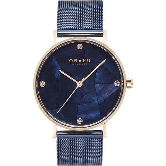 Obaku Mosaik Ocean Blue 37mm Watch - V268LXVLML