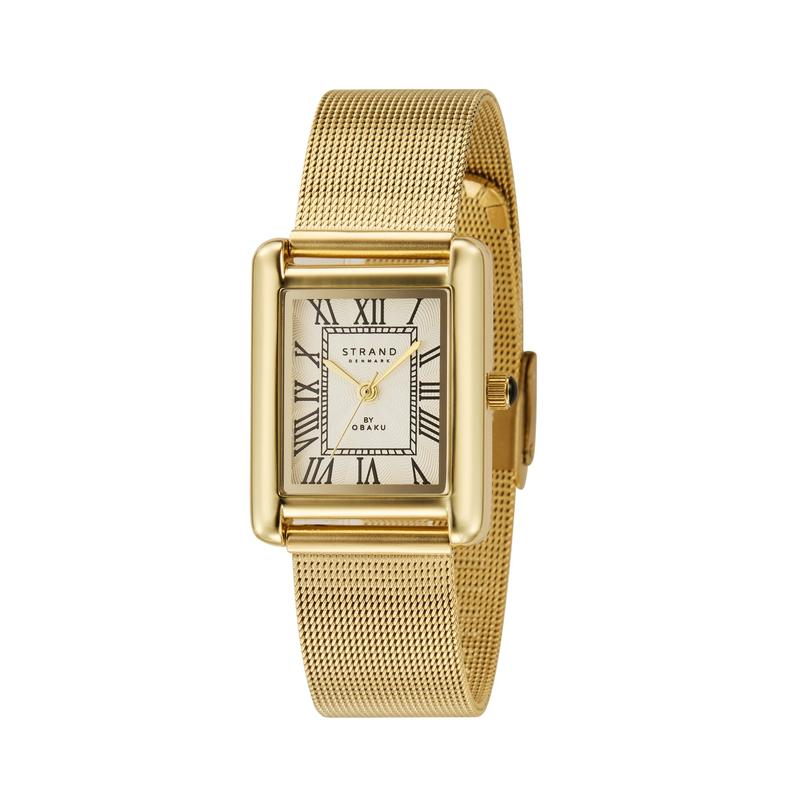 Obaku Myrtos - White Dial Gold PVD Ladies Watch S757LXGWMG-ERW